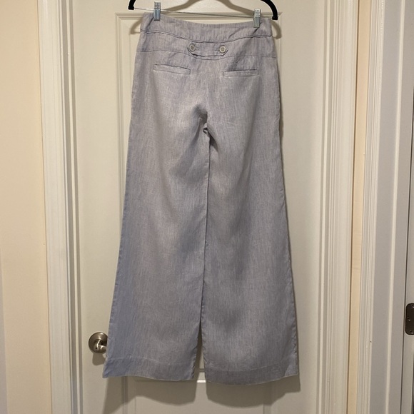 Anthropologie Elevenses Wide Leg Linen Pants Size 4 - Picture 3 of 11